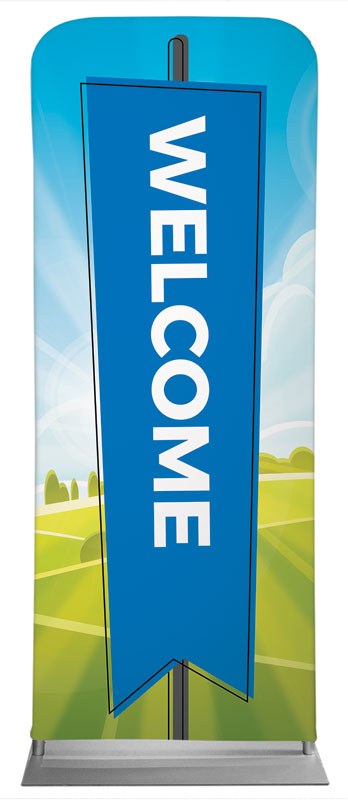 Banners, Welcome, Bright Meadow Welcome, 2'7 x 6'7