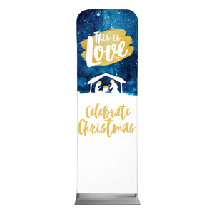 Painted Nativity 2' x 6' Sleeve Banner