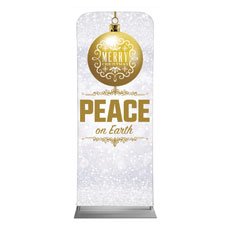 Silver Snow Peace Ornament 