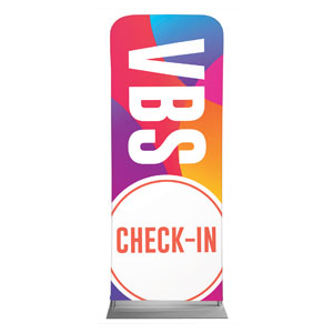 Curved Colors VBS Check-In 2'7" x 6'7" Sleeve Banners