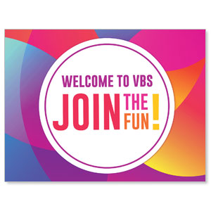 Curved Colors VBS Welcome Jumbo Banners