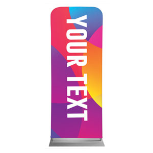Curved Colors Your Text 2'7" x 6'7" Sleeve Banners