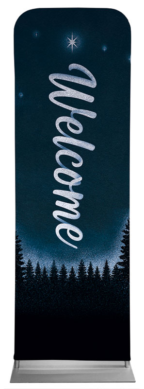 Banners, Christmas, Christmas Forest Silhouette, 2' x 6'