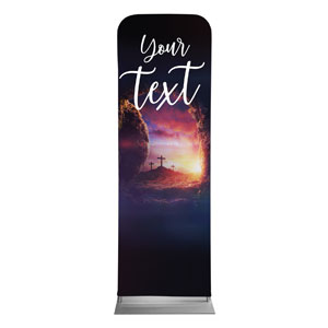 Dramatic Tomb Easter Your Text 2' x 6' Sleeve Banner
