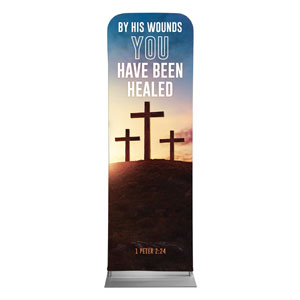 Easter Hope Outline Scripture 2' x 6' Sleeve Banner