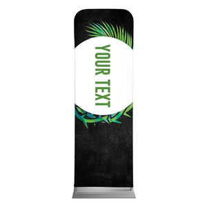 Easter Palm Crown Your Text 2' x 6' Sleeve Banner
