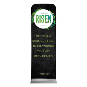 Easter Palm Crown Scripture 2' x 6' Sleeve Banner