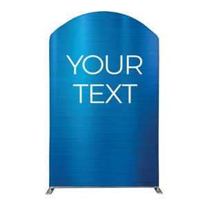 General Blue Your Text 5' x 8' Curved Top Sleeve