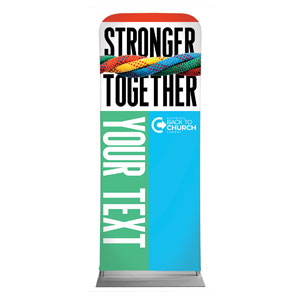 BTCS Stronger Together Your Text 2'7" x 6'7" Sleeve Banners