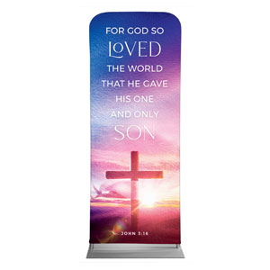 Love Easter Colors Scripture 2'7" x 6'7" Sleeve Banners