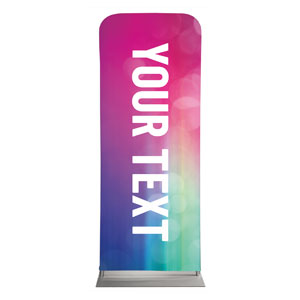 Colorful Lights Your Text 2'7" x 6'7" Sleeve Banners