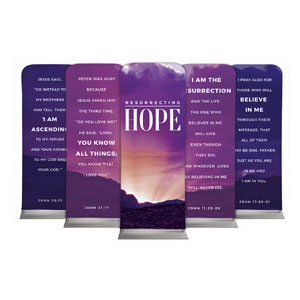 Resurrecting Hope Set 2'7" x 6'7" Sleeve Banners