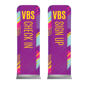 VBS Neon Pair 2' x 6' Sleeve Banner