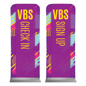 VBS Neon Pair 2'7" x 6'7" Sleeve Banners