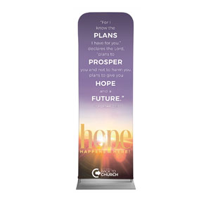BTCS Hope Happens Here Scripture 2' x 6' Sleeve Banner