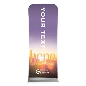 BTCS Hope Happens Here Your Text 2'7" x 6'7" Sleeve Banners