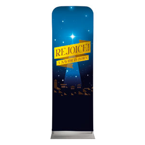 Rejoice Savior 2' x 6' Sleeve Banner