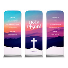Easter At Mountains Triptych 