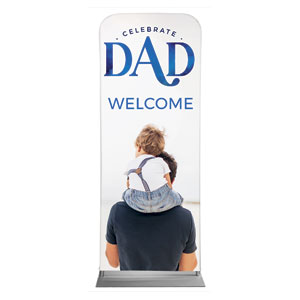 Celebrate Dad Son 2'7" x 6'7" Sleeve Banners