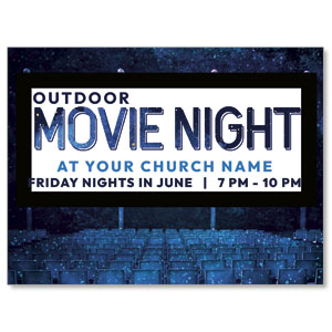 Outdoor Movie Night Jumbo Banners