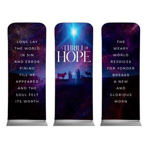 Thrill of Hope Sky Triptych 2'7" x 6'7" Sleeve Banners