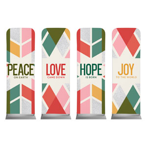 Snowflake Advent Set 2' x 6' Sleeve Banner