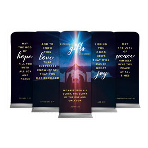 Experience the Gifts of Christmas Set 2'7" x 6'7" Sleeve Banners