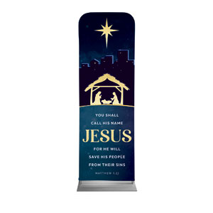 Christmas Story Matthew 1:21 2' x 6' Sleeve Banner