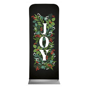 Holly and Ivy Joy 2'7" x 6'7" Sleeve Banners