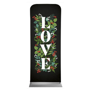 Holly and Ivy Love 2'7" x 6'7" Sleeve Banners