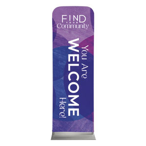 Find Your Community 2' x 6' Sleeve Banner