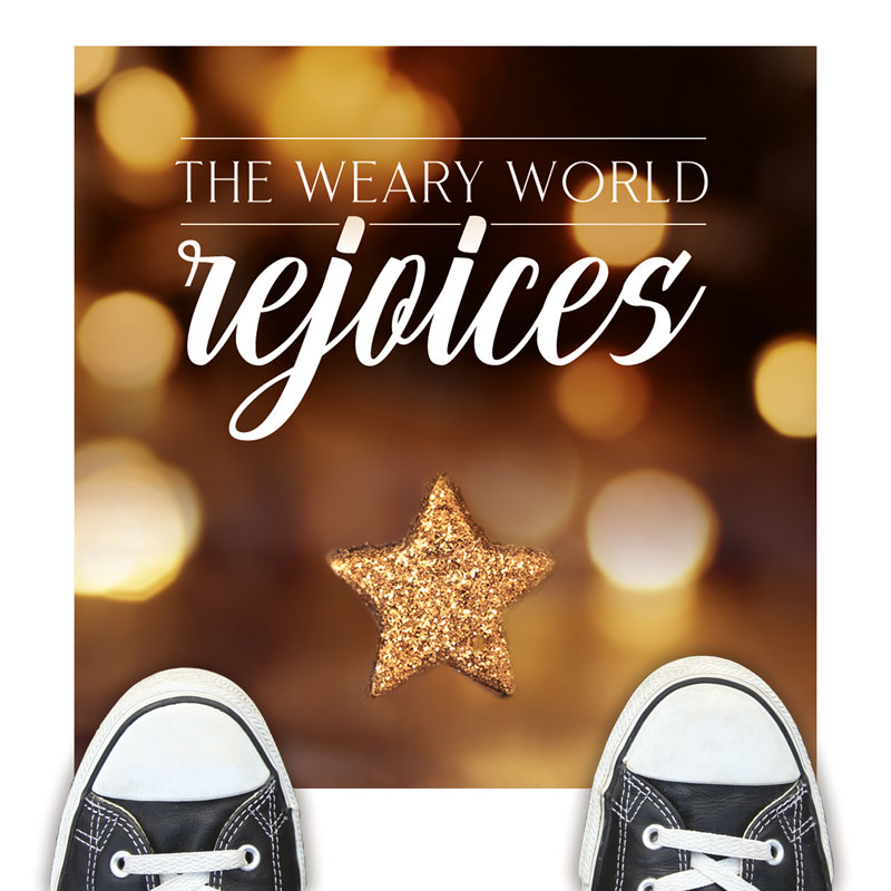 Floor Stickers, Christmas, The Weary World Rejoices, 12 x 18