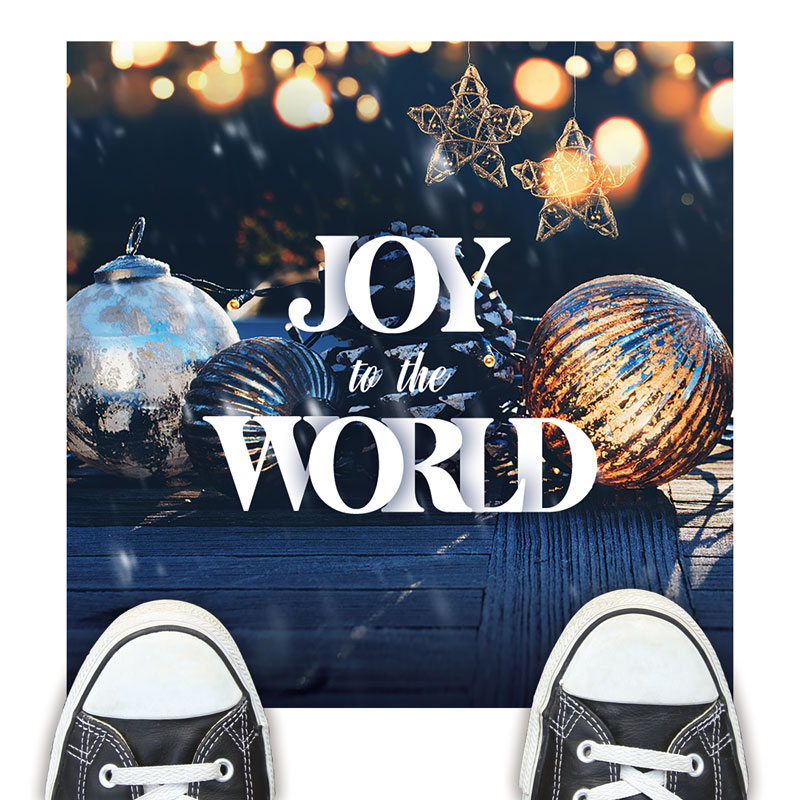 Floor Stickers, Christmas, Joy To The World Christmas, 12 x 18