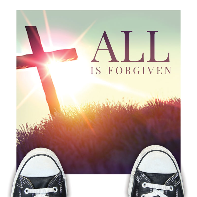 Floor Stickers, Easter, All Is Forgiven, 12 x 18