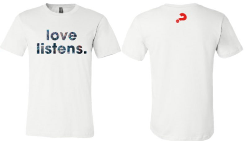 T-Shirts, Alpha, Alpha Love Listens T-Shirt Medium, Medium