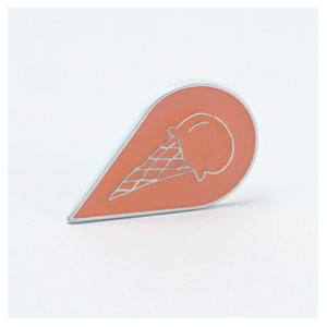 SAY YES Enamel Ice Cream Pin SpecialtyItems