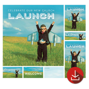 Rocket Kid Launch Church Graphic Bundles