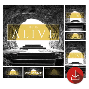 Alive Empty Tomb Church Graphic Bundles