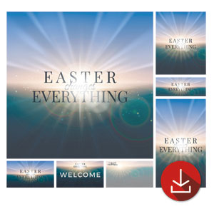 Light Rays Easter Changes Church Graphic Bundles