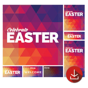Geometric Bold Easter Church Graphic Bundles