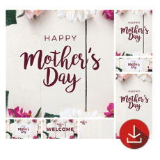 Mothers Day Note Flowers 