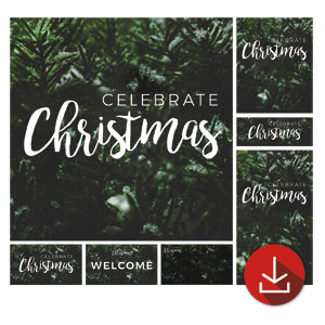 Evergreen Christmas Church Graphic Bundles