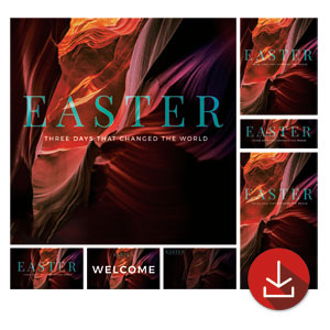 Red Rock Easter Church Graphic Bundles