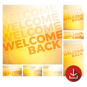 Welcome Back Yellow Church Graphic Bundles