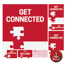 WelcomeOne Red Connected Puzzle 