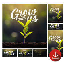 Grow With Us Plant 