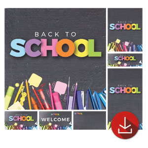 Back To School Colors Church Graphic Bundles