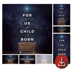A Child Is Born Church Graphic Bundles