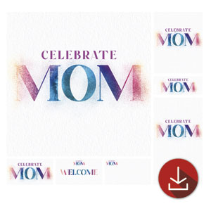Celebrate Mom Powder Church Graphic Bundles