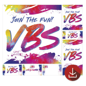 VBS Colored Paint Church Graphic Bundles